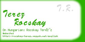 terez rocskay business card
